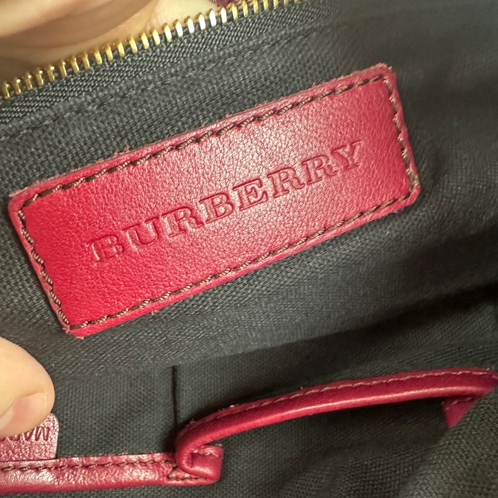 BURBERRY LEATHER & NOVA CHECK SHOULDER/CROSSBODY BAG - Picture 9 of 11